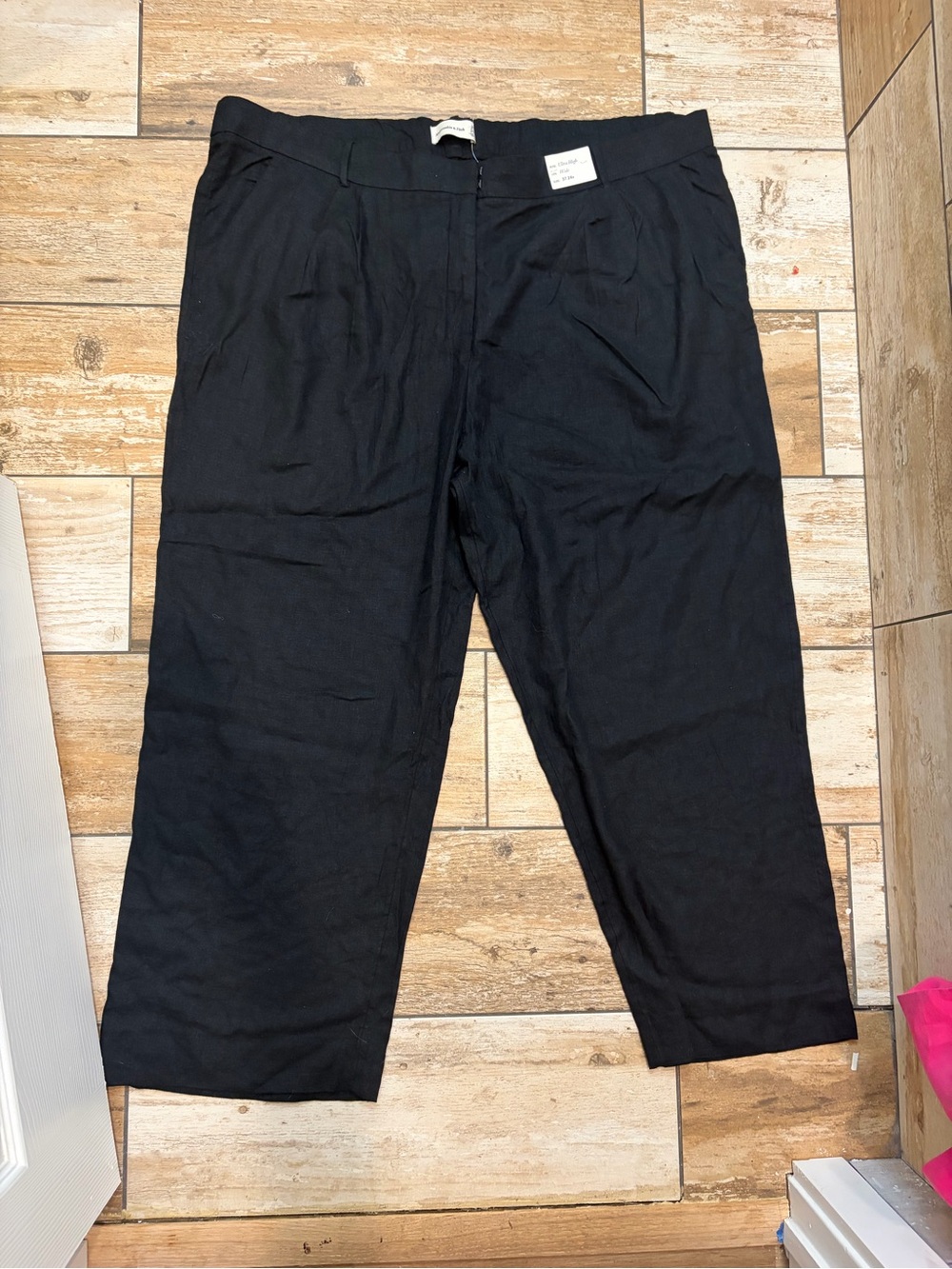 NWT Abercrombie and Fitch Wide leg Linen Blend Pants 🌱